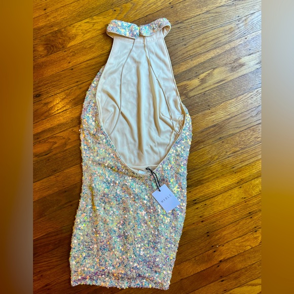 Small Sequenced American Threads Cocktail Dress - Picture 4 of 6